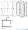 Sanplast Basic Complete KCKN/BASIC+Bza kabina czterościenna kompletna 80x100x202 cm przejrzysta 602-460-0120-01-4B0